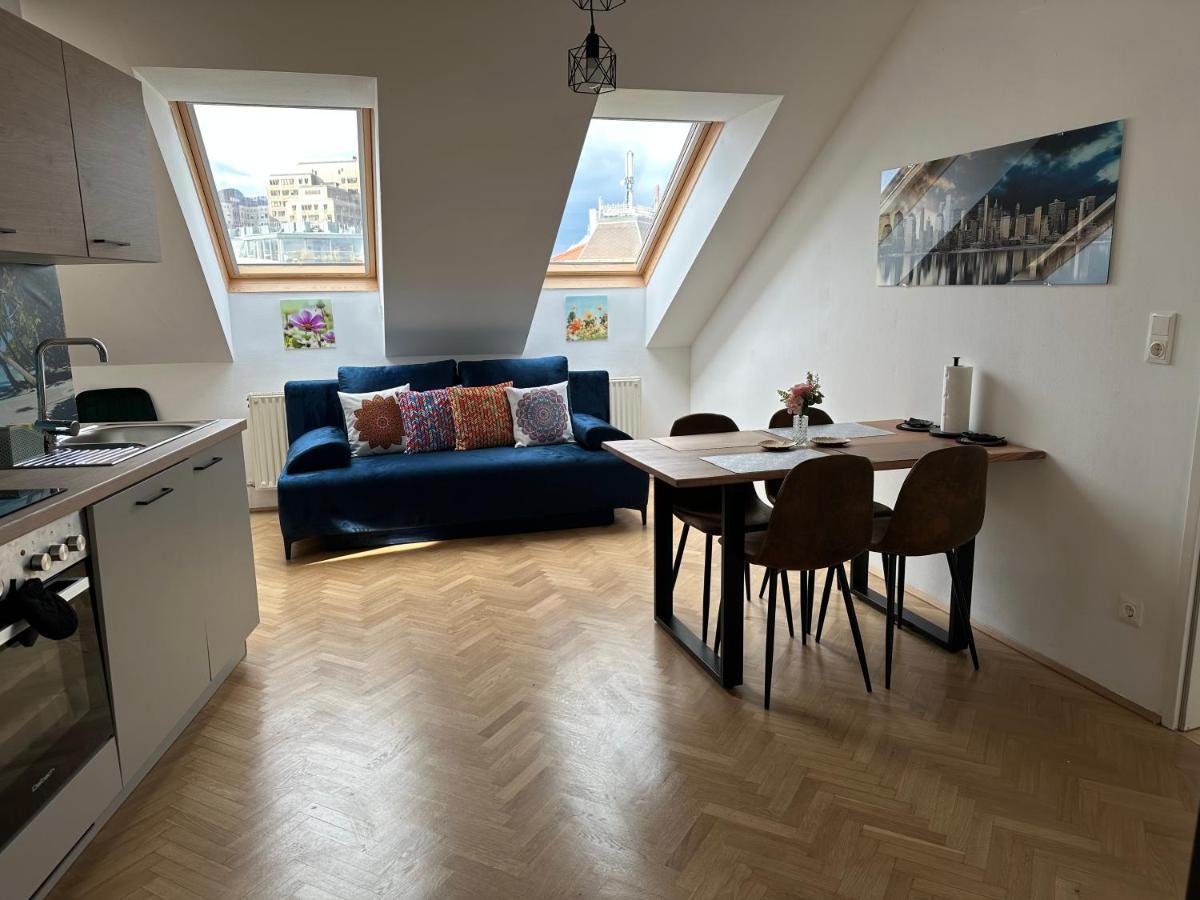 Klimatisiertes Dachgeschoss City Apartment In Zentrum Wiens 외부 사진